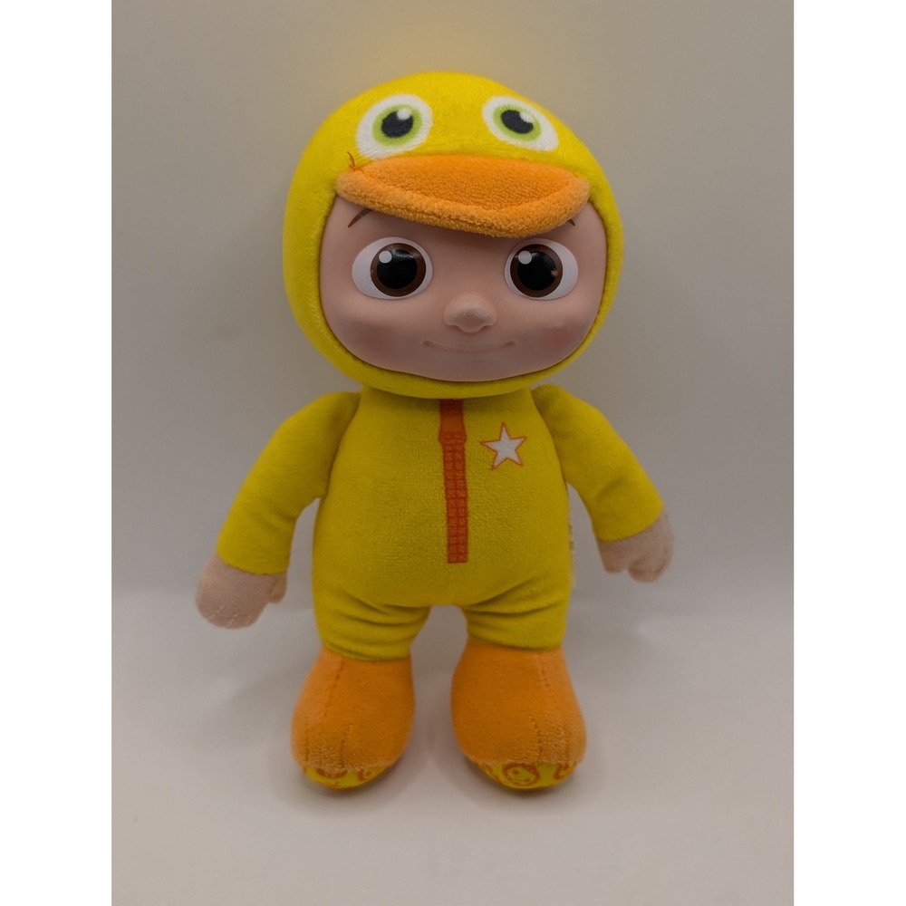 Cocomelon JJ Duck Doll Plush Ducky 8" Toy Stuffed animal Yellow Orange Toys